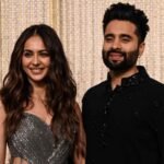 Rakul Preet Singh and Jackky Bhagnani attend the wedding reception ceremony of actor Aamir Khan's daughter Ira Khan and Nupur Shikhare in Mumbai. (File Photo/AFP)