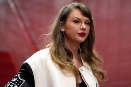 FILE - Taylor Swift enters Arrowhead Stadium before the start of an NFL football game between the Kansas City Chiefs and the Cincinnati Bengals, Dec. 31, 2023, in Kansas City, Mo. David Crowe, a Seattle man who police say has been stalking and harassing Swift, was ordered held without bail Thursday, Jan. 25, 2024, after he was arrested three times in recent days in front of the pop star's home in Manhattan's Tribeca neighborhood. (AP)